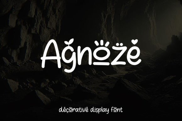 Agnoze: A Playful Display Font for Web Design
