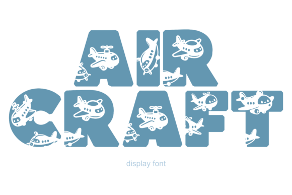 Air Craft Font for Creative Design