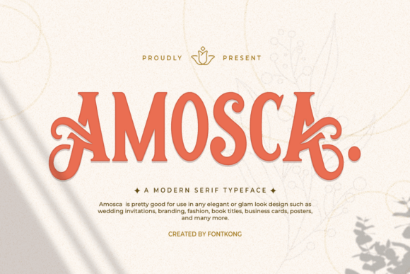 Amosca: A Serif Font for Elegant Design