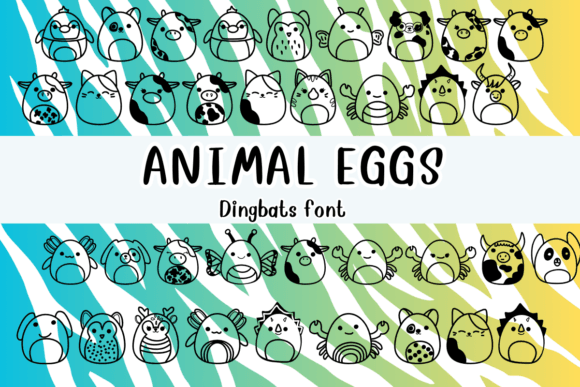 Animal Eggs Font for Whimsical Campaigns