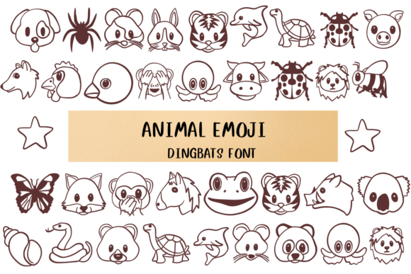 Animal Emoji Font for Business