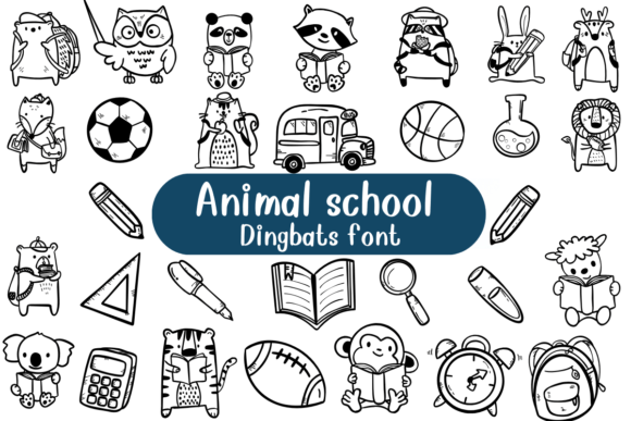 Animal School: A Wild Typography Choice