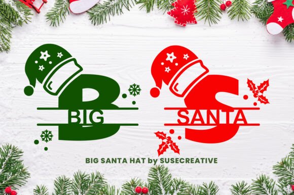 Big Santa Hat Font