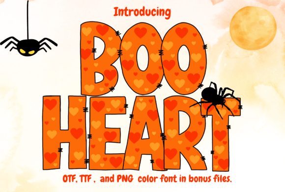 Boo Heart Font for Creative Projects