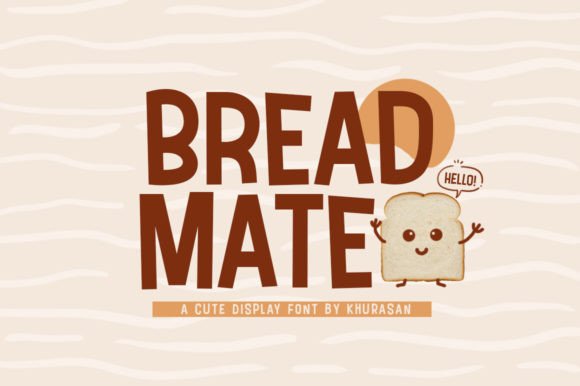 Bread Mate Font: Cute & Modern for Crafts