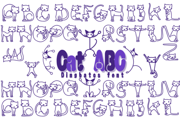 Cat Abc: A Cute Font for Creative Campaigns