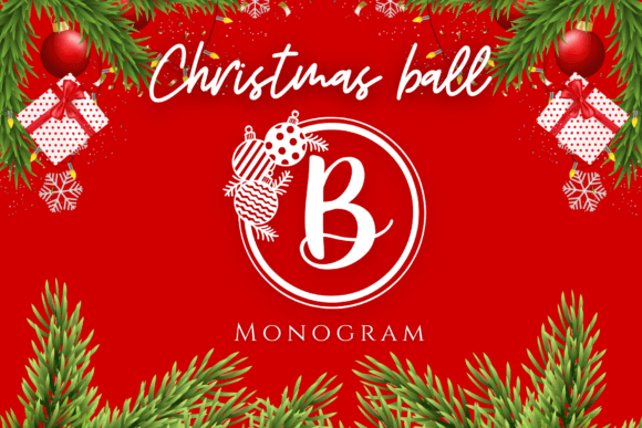 Christmas Balls Monogram: A Festive Font for Creative Projects