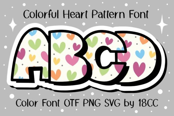 Colorful Heart Font for Business