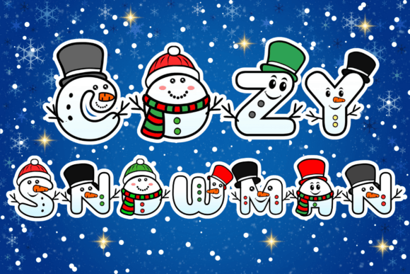 Cozy Snowman: A Winter Font for Business
