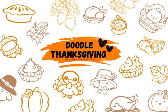 Doodle Thanksgiving Font