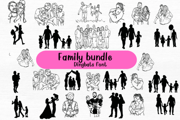 Family Bundle Font for Web Design