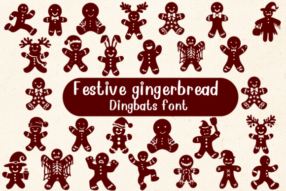 Festive Gingerbread Font for Business