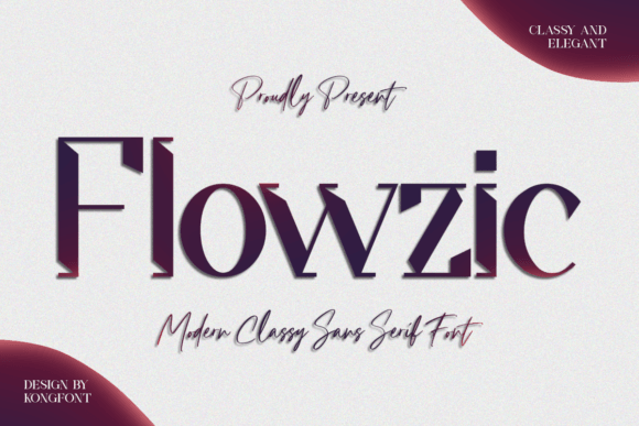 Flowzic Font for Creative Projects