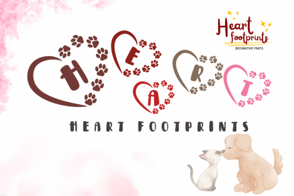 Heart Footprints Font Review