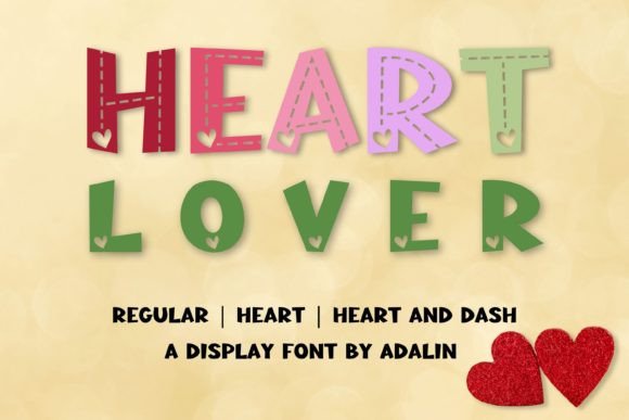 Heart Lover Font: A Playful Touch for Design