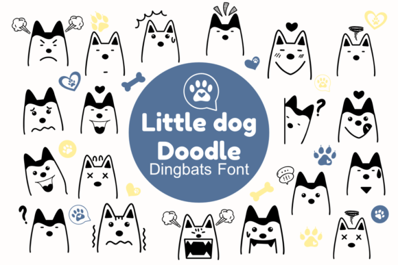 Little Dog Doodle Font