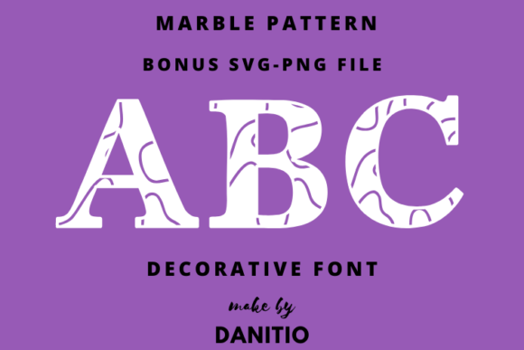 Marble Pattern Font