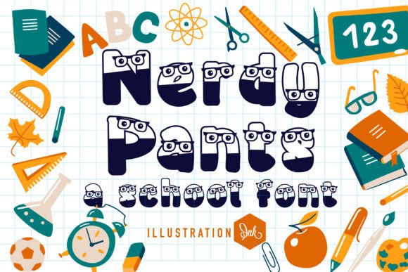 Nerdy Pants: A Handwritten Font for Creative Projects
