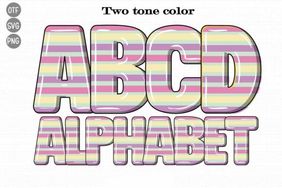 Two Tone Color Font for Creative Marketing