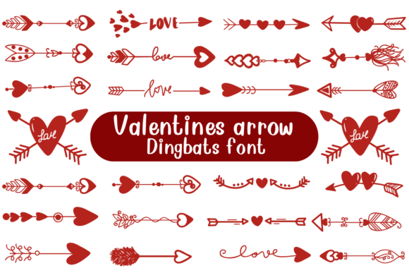Valentines Arrow: A Cute Font for Playful Branding