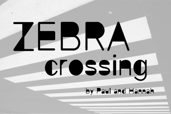 Zebra Crossing Font: A Bold Design Statement
